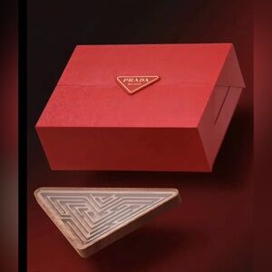 Prada Wood Maze Game with storage box